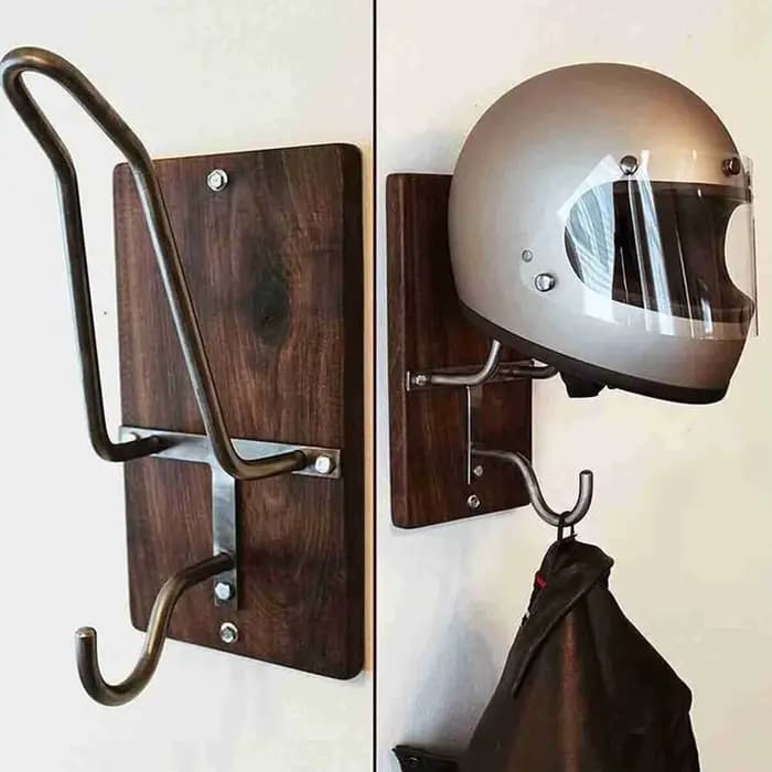 Support de casque de moto pour crochet de casque avec peinture brillante