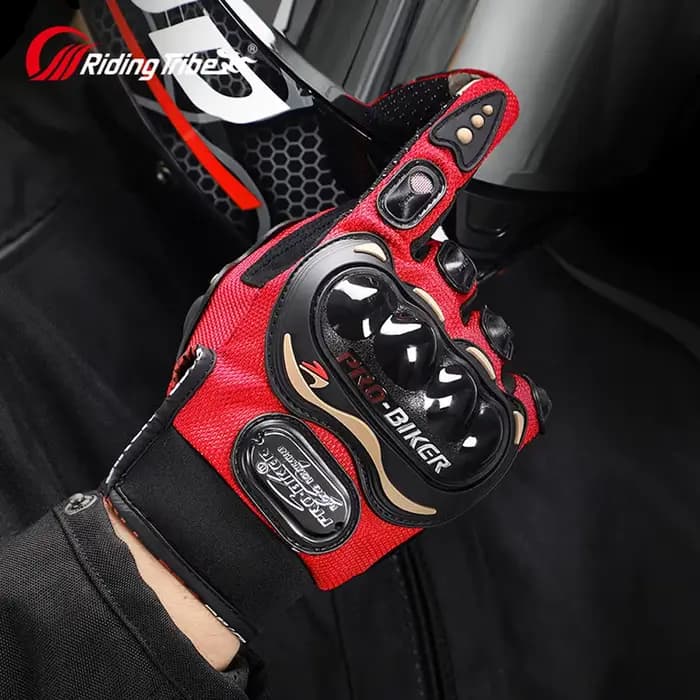 Gants de moto pro-biker, doigt complet, antidérapants, cyclisme, vélo, course