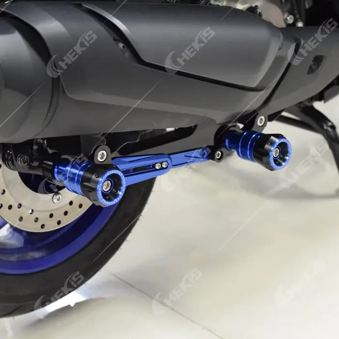 Chekis – Protection de pot d'échappement anti-chute et anti-collision pour Yamaha Xmax300 Xmax250 (versions V3 2025 et 2026)