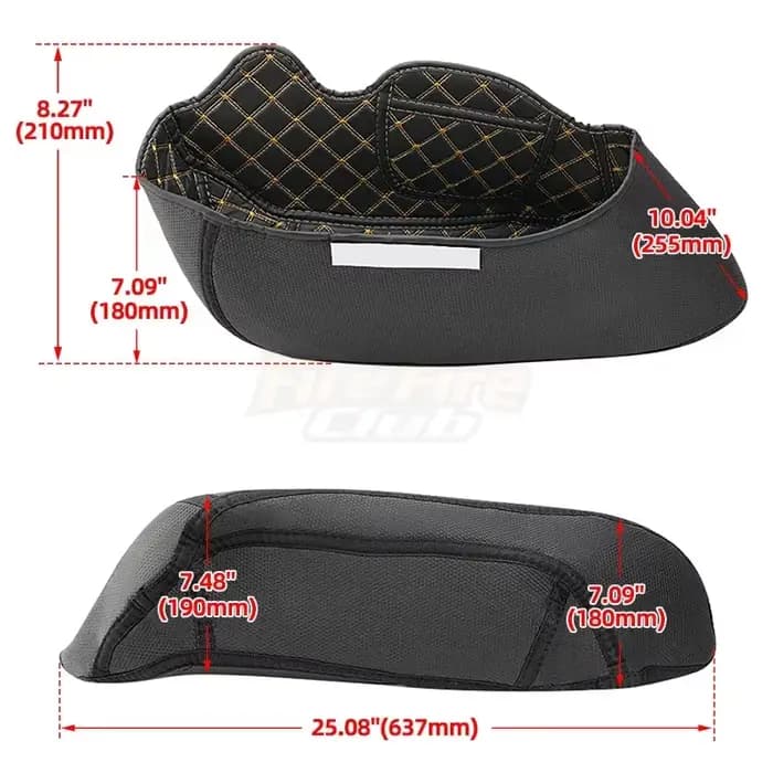 Sac de siège latéral de moto