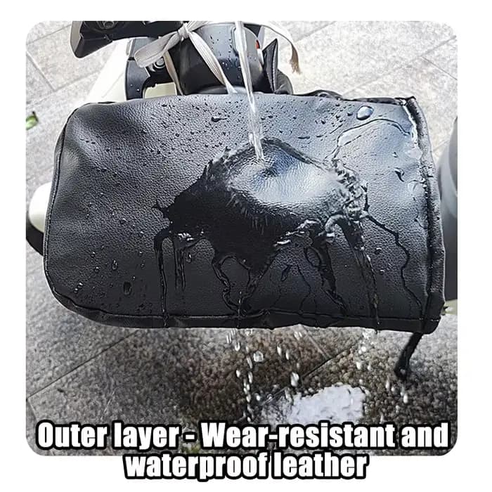 Manchons de guidon de moto en polaire d'hiver