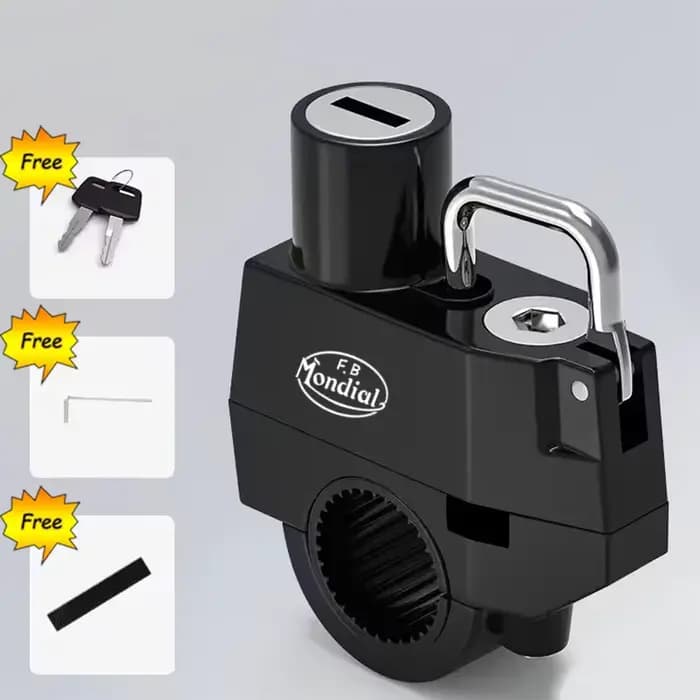 Serrure antivol pour casque de moto