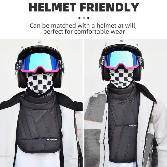 Cache-cou coupe-vent chaud multifonctionnel pour moto avec protection des épaules