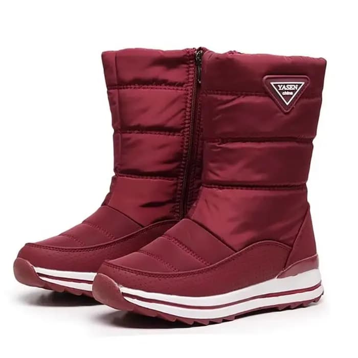 Bottes d'hiver pour femmes 2025 bottes de neige femmes chaud épaissi peluche imperméable antidérapant résistant au froid botte extérieure dames chaussures d'hiver
