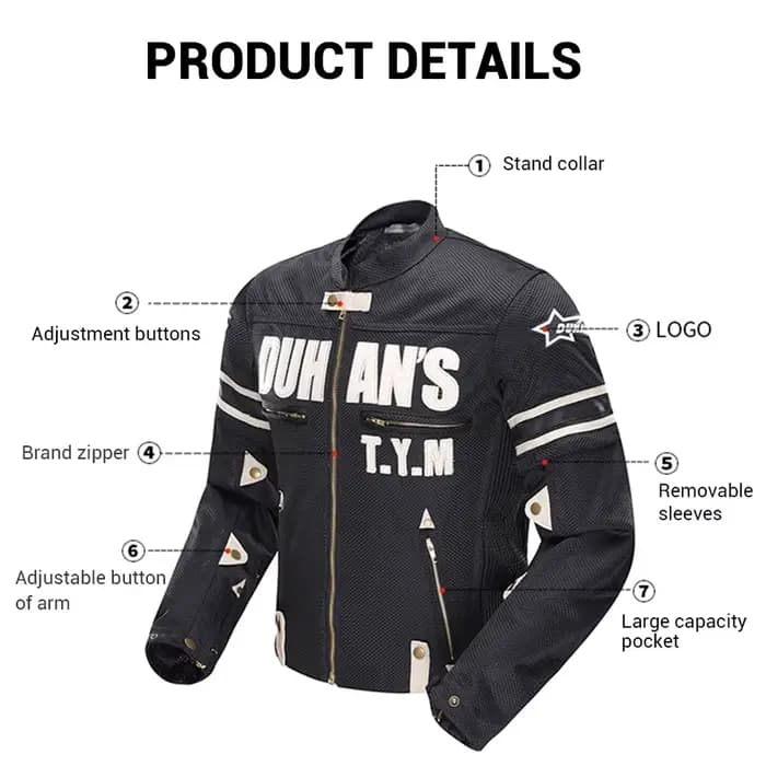 DUHAN – veste de Moto pour hommes