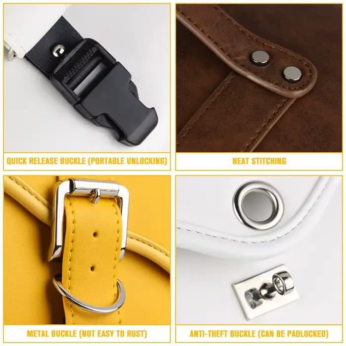 Sacoche de selle de moto vintage en cuir PU