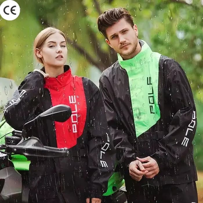 Ensemble de pluie pour moto respirant