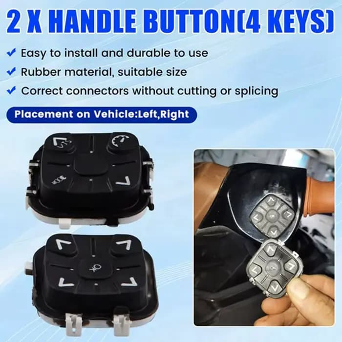 Bouton de poignée en caoutchouc pour bateau de moto