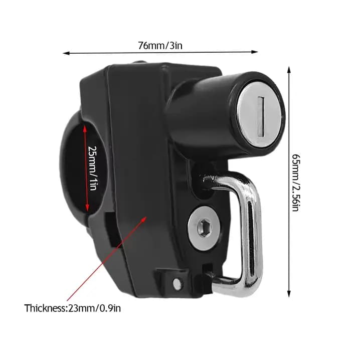 Serrure antivol pour casque de moto