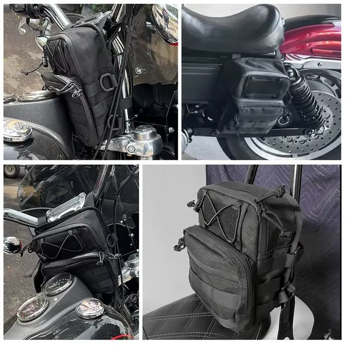 Sacoche de guidon Sissy Bar en T pour moto