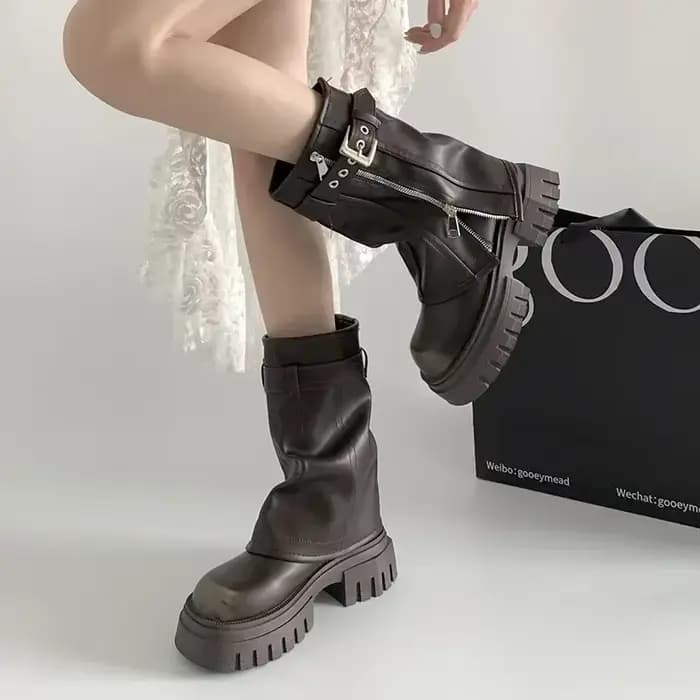 Bottes de motard pour femme Hiver 2026