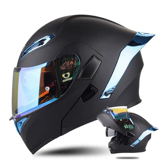 Casque de moto intégral universel approuvé par le DOT pour homme