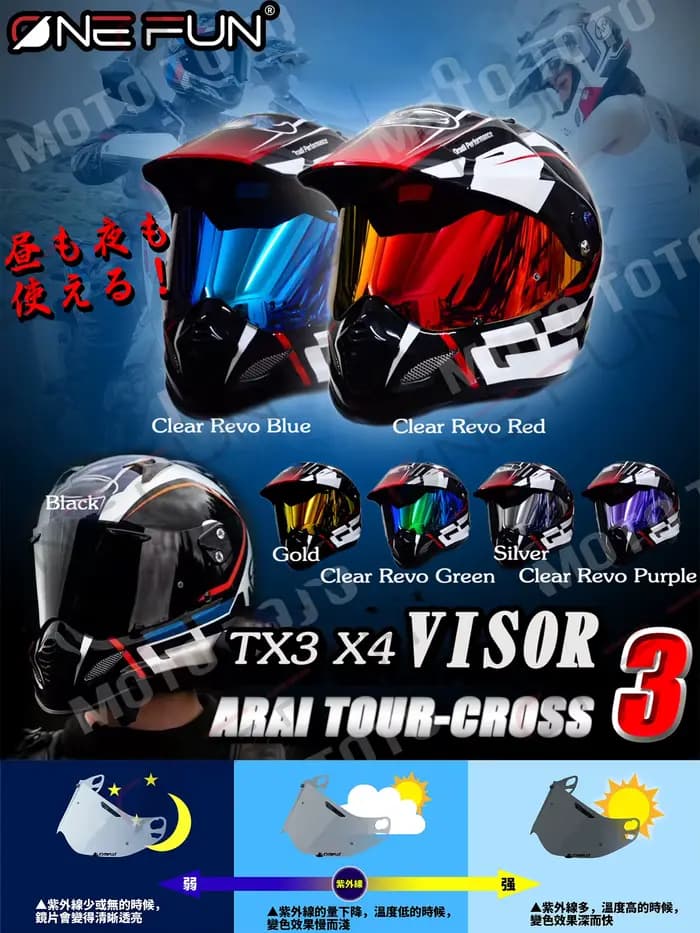 Bouclier de casque pour AR X4 AI Tour Cross 3 TX3
