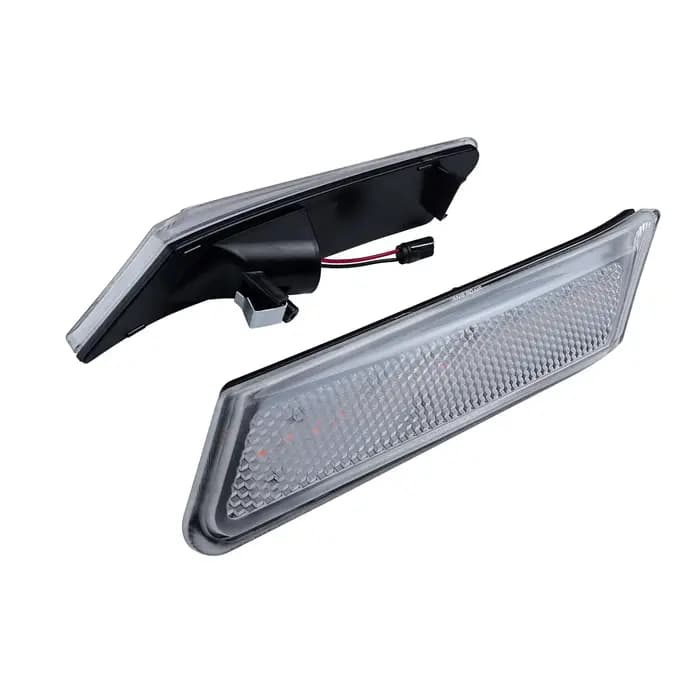 Indicateur LED ambre marqueur latéral répéteur lumière lentille transparente pour 2005-2008 Porsche Boxster Cayman 987 Carrera 911 997 2005-2012