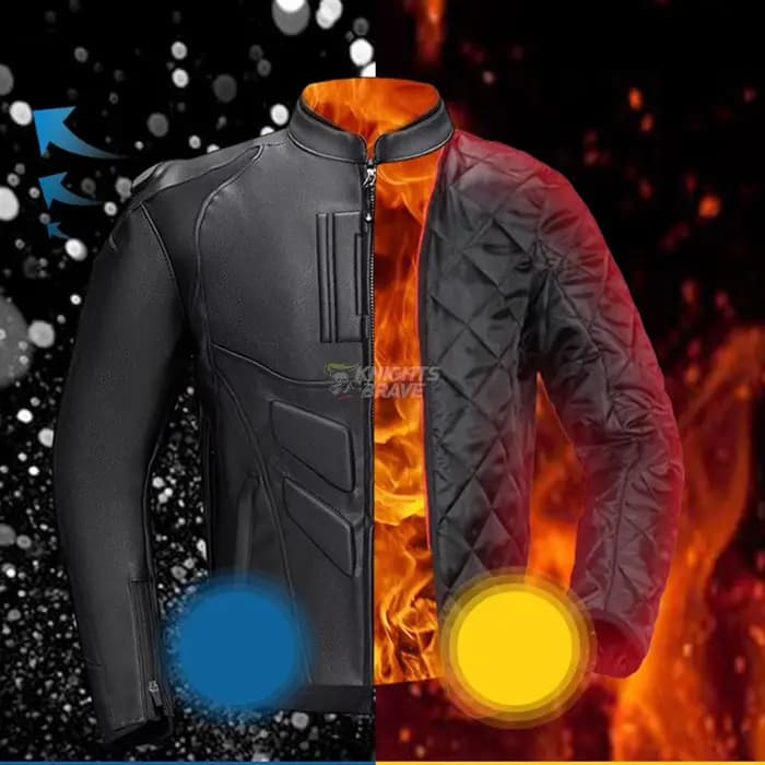 Veste de Moto en cuir homme Chaqueta