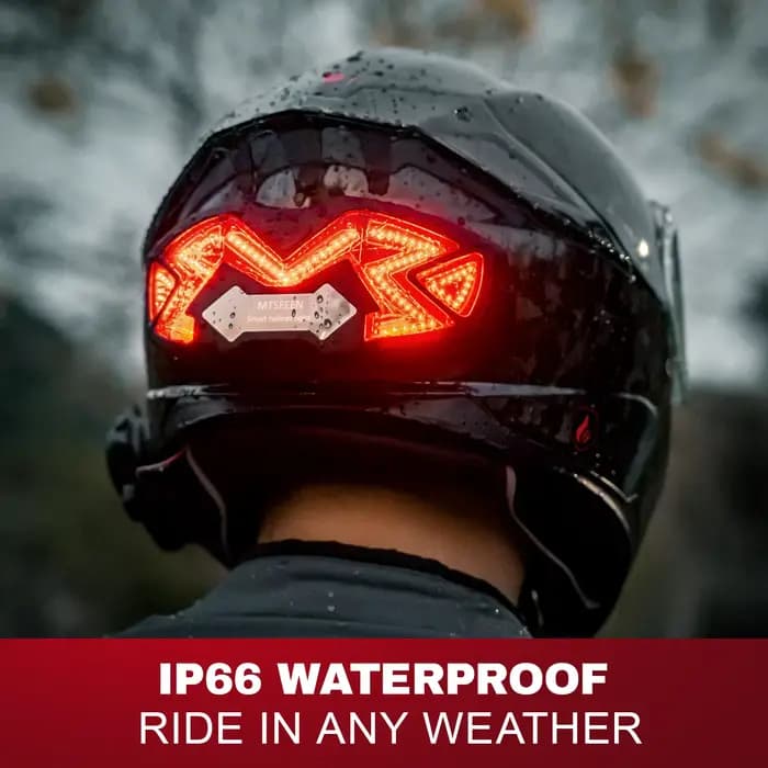 Feu Stop LED pour Casque de Moto MTSEEEN