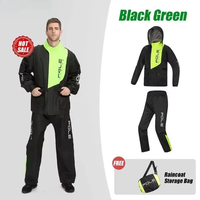 Ensemble de pluie pour moto respirant