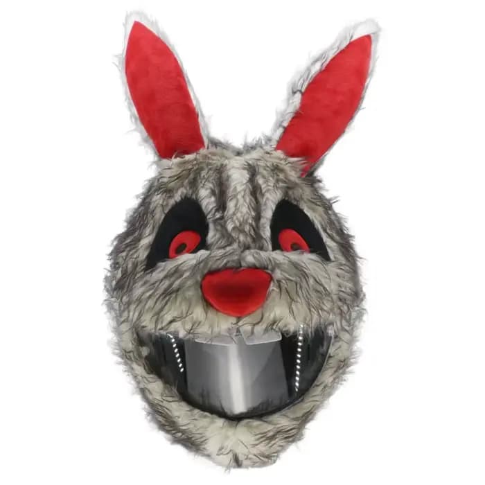 Juste de casque de moto lapin pour casques de coupe intégrale