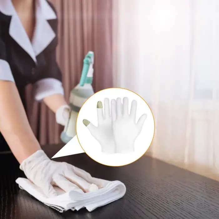 Gants hydratants en Fiber d'argent, gants de beauté pour les mains, gants de nuit en coton pour la belle au bois dormant, Inspection des mains sèches
