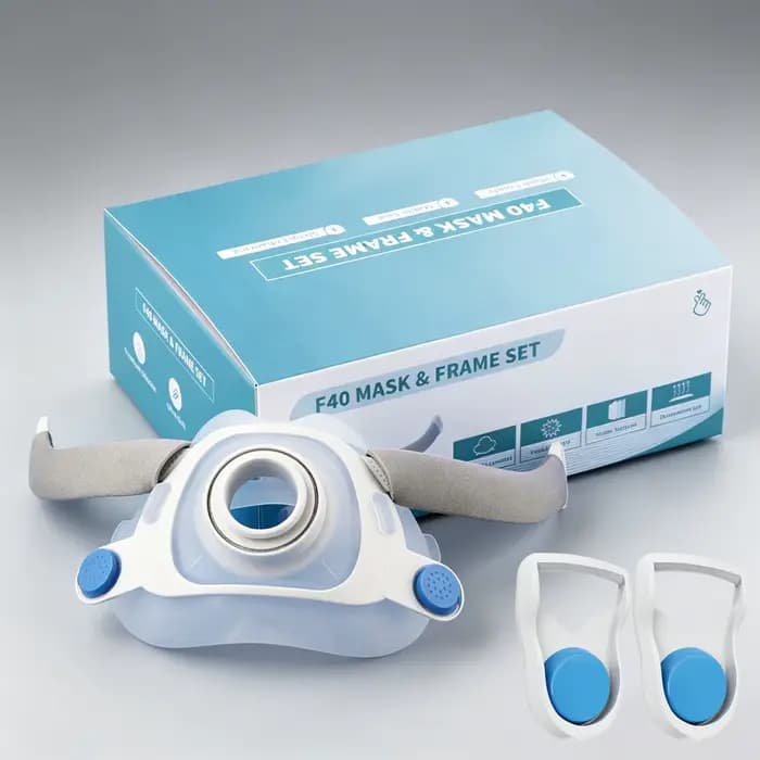 Masque et cadre CPAP compatibles avec les accessoires du dispositif respiratoire AirFit F40 Auto CPAP BiPAP, aide au sommeil, anti-ronflement