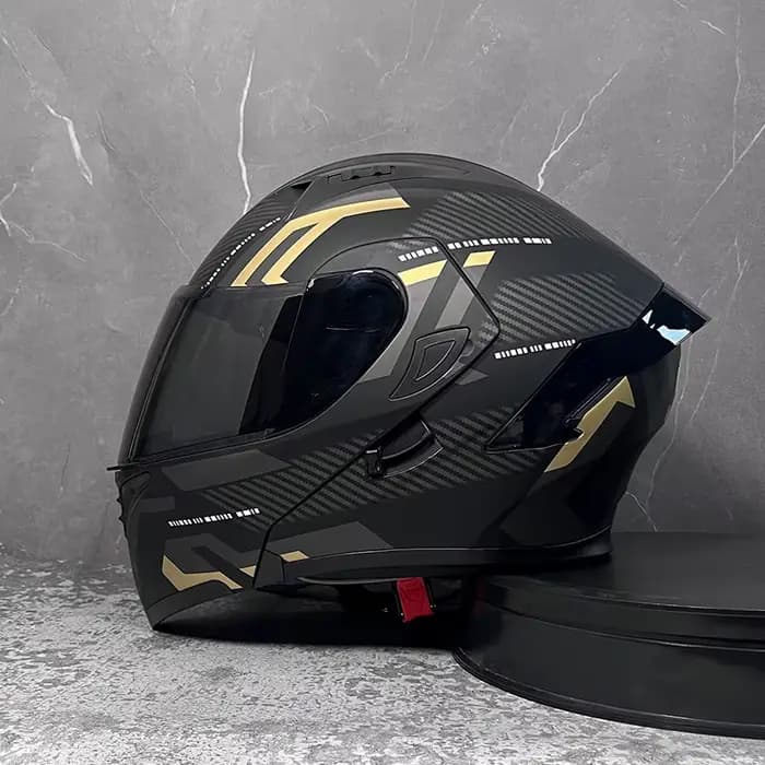 D'expériences de moto à double visière