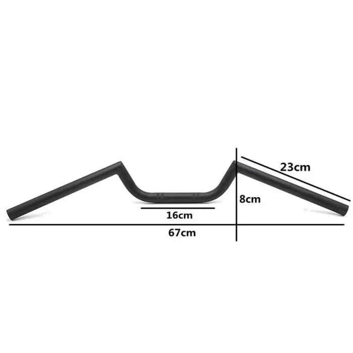 Guidon de traqueur 22mm rétro moto 7/8 ''barre de poignée pour Chopper Bobber Scrambler café