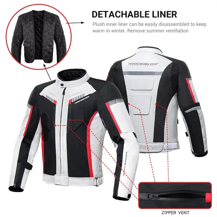 HEROBIKER veste de Moto imperméable homme