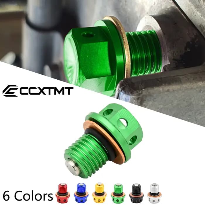 Boulon de bouchon de vidange d'huile magnétique pour moto