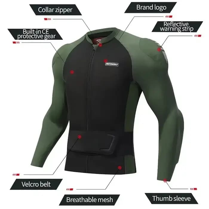 Veste de Moto à armure douce et respirante