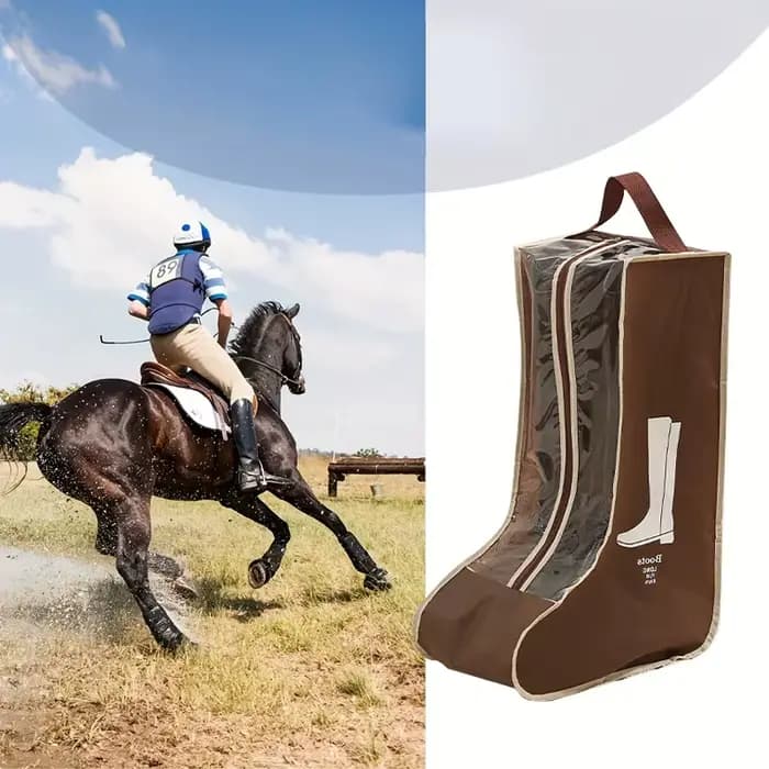 Sac de transport pour bottes d'équitation en tissu non tissé PVC