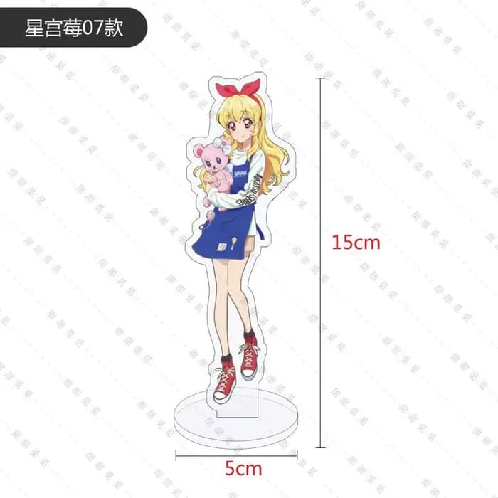 Kawaii Aikatsu support signe acrylique Animation créative étudiant enfant idole Figure Hoshimiya Ichigo ornements recueillir cadeau d'anniversaire