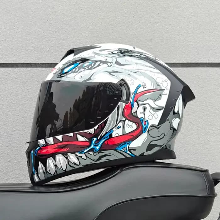 Casque intégral de moto en Fiber de carbone