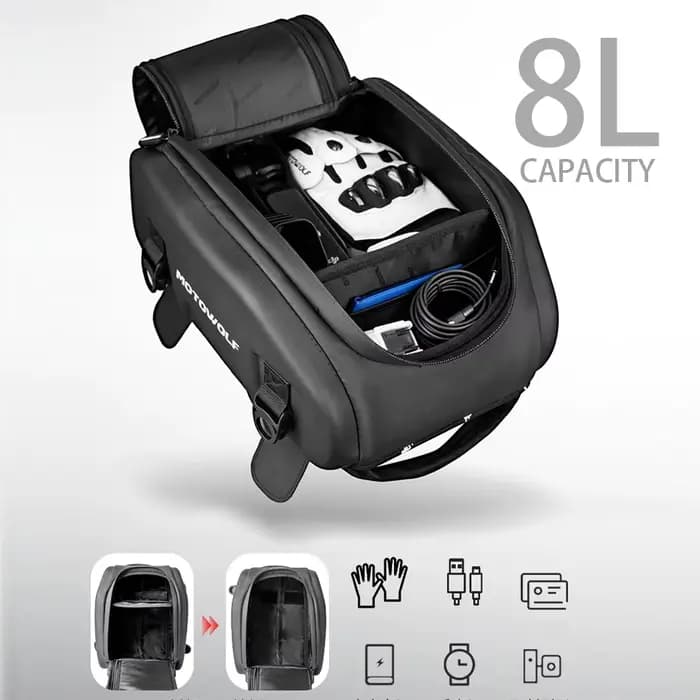 Sac de réservoir de moto magnétique antidérapant
