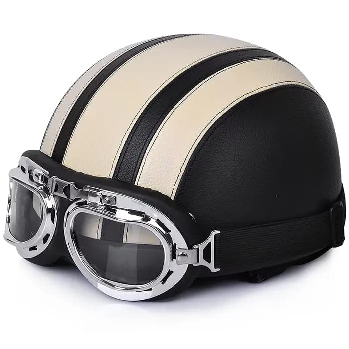 Casque de Moto en cuir