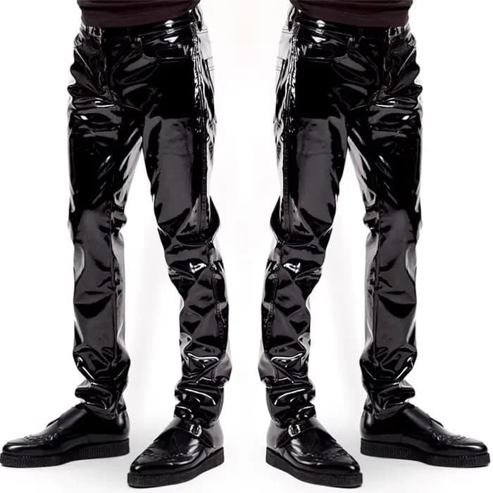 Pantalon de moto en cuir pour hommes