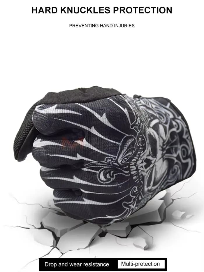 Gants de moto rétro d'été pour écran tactile