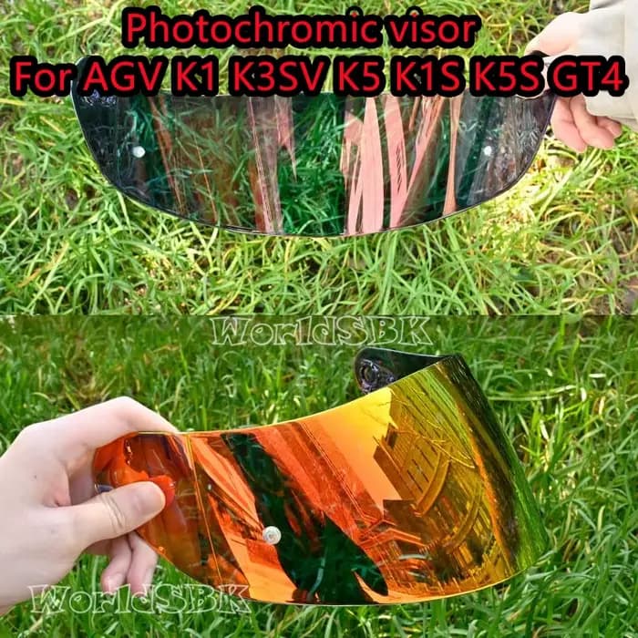 Lentille de visière photochromique pour AGV K1 K3SV K5 K1S K5S GT4