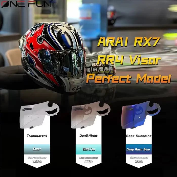 Lentille de visière de casque de moto pour AR RR4 AI
