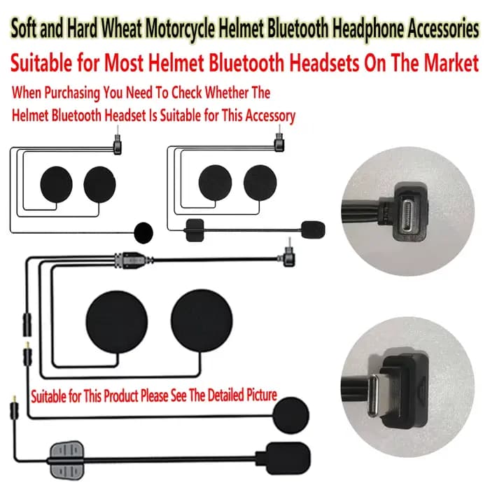 Casque de moto avec interphone Bluetooth et microphone