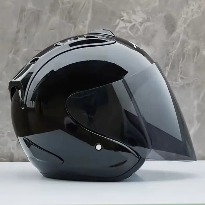 Ram4 noir brillant demi-casque hommes et femmes moto tout-terrain casque d'été descente course montagne croix Casco Capacete