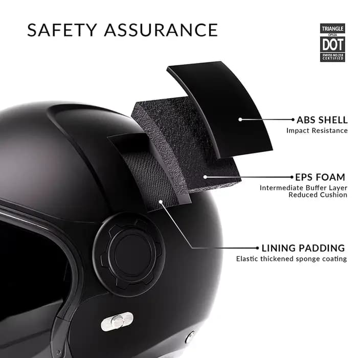Casque 3/4 convertible intégral avec double visière