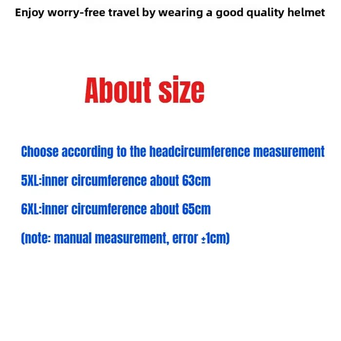 5XL 6XL grande circonférence de la tête 65cm Casque de Moto