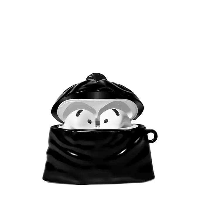 Étui AirPods 1 2 3 Pro 4 2024, 3D, mignon, drôle, sac poubelle, housse de protection pour casque Bluetooth sans fil Apple