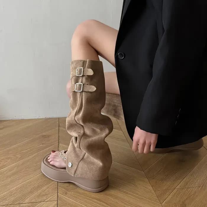 Bottes de pantalon rétro deux pièces