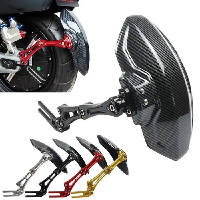Garde-boue de moto texturé en fibre de carbone