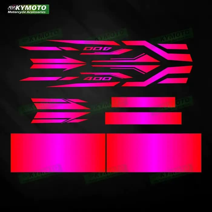 Kit réfléchissant de carénage d'accessoires de moto NINJA400 Ninja 400 2018 2019 2020 2021 2023