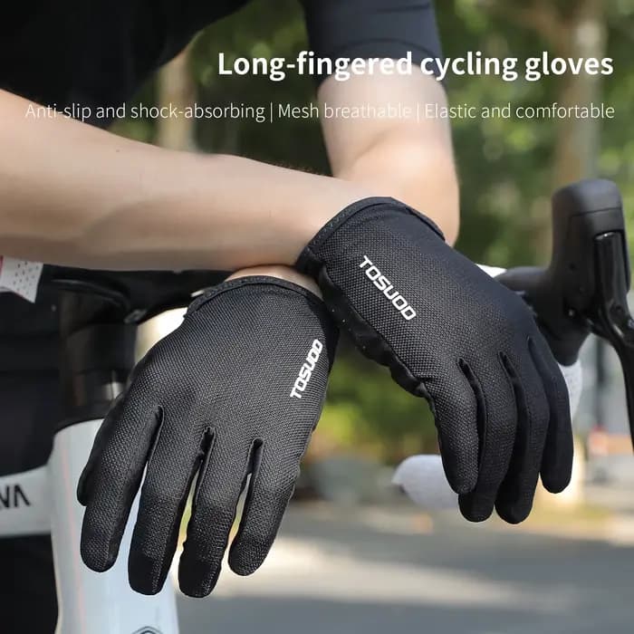 TOSUOD gants de cyclisme respirant évacuant l'humidité antidérapant résistant aux chocs