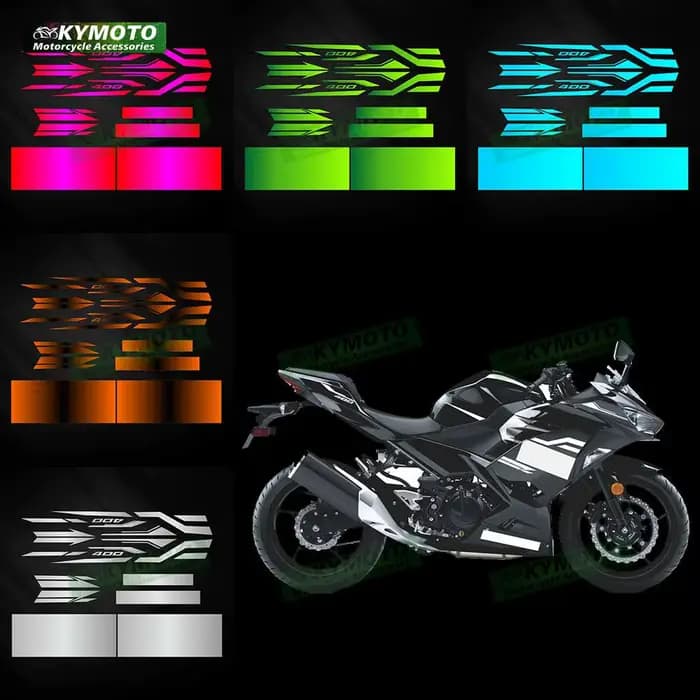 Kit réfléchissant de carénage d'accessoires de moto NINJA400 Ninja 400 2018 2019 2020 2021 2023