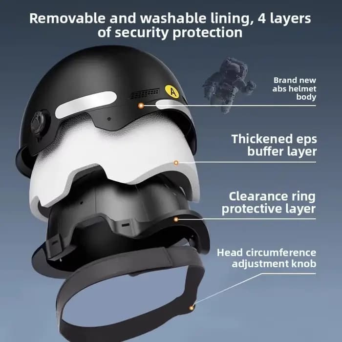 Casque de moto électrique 2025 - Universel pour hommes et femmes