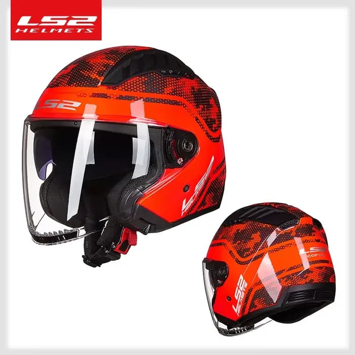 Casque de moto LS2 Copter à double visière